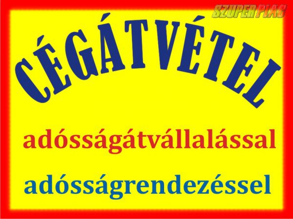 Cégátvétel cégeladás adósságátvállalással adósságrendezéssel