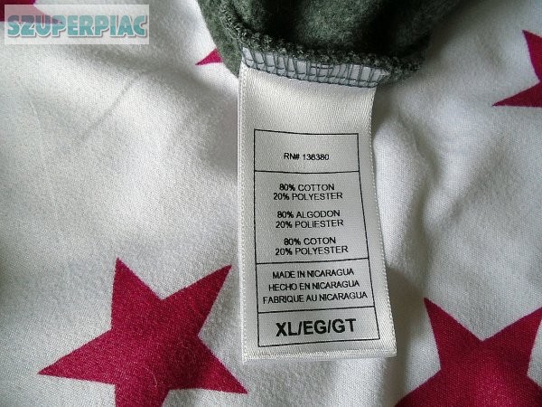 Szürke rögbis pulóver XL