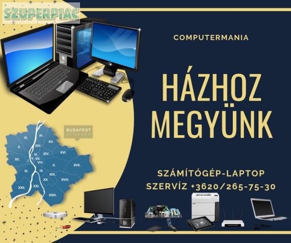 Pc-laptop szerviz házhoz megyünk Budapesten