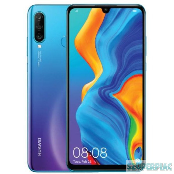 Huawei P30 Lite (2020) 256GB 6GB RAM Dual Mobiltelefon,  Kék