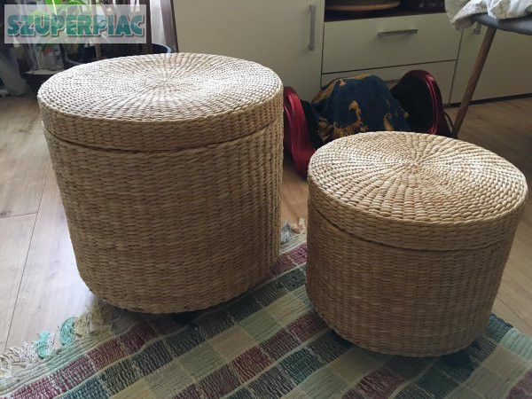 Rattan puff