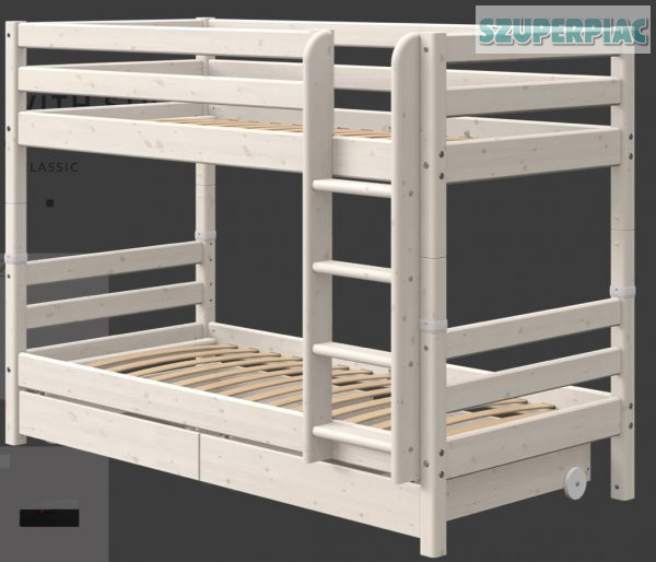 Újszerű Flexa dán emeletes ágy extrákkal eladó