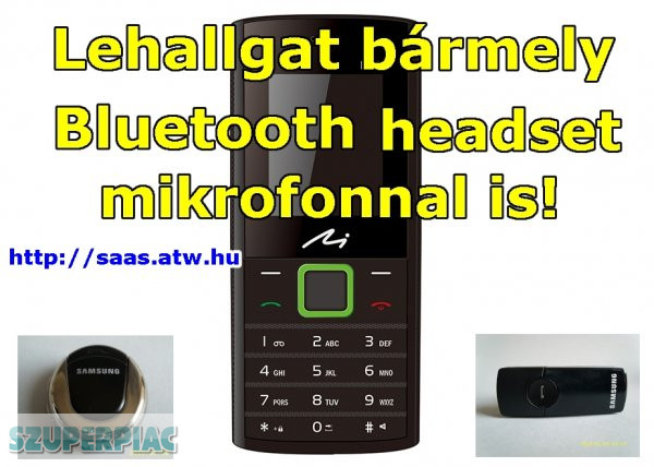 Mobiltelefonos és Bluetooth környezet lehallgató (15ezer-től)