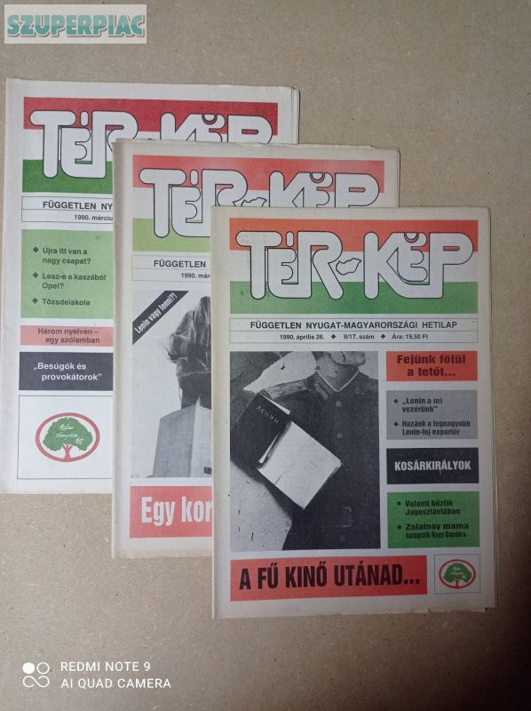 Retro Tér-Kép hetilapok Győrben eladók