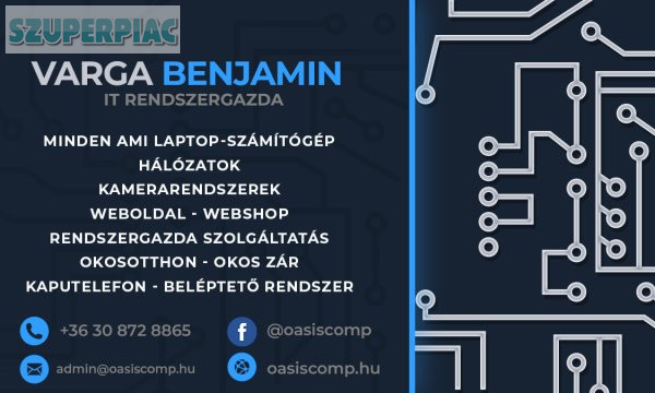 Számítógép - Laptop Szervíz,  OkosOtthon, Rendszergazda Oasis IT