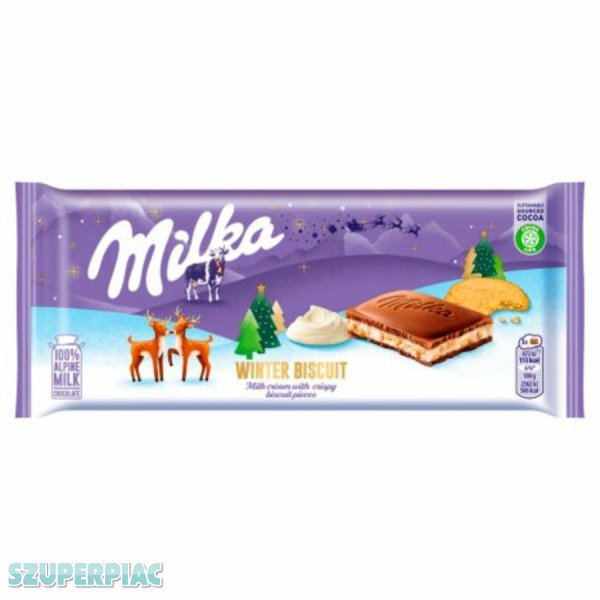 Eladó Táblás milka - téli kekszes 100g 239Ft