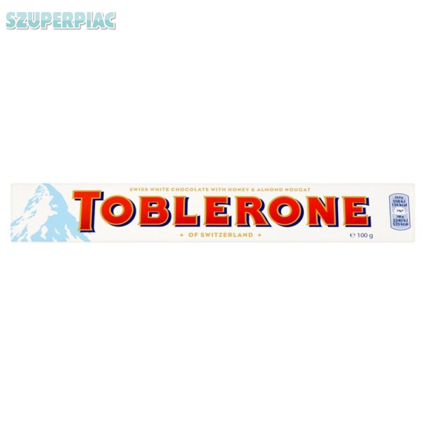 Eladó Toblerone - svájci fehércsokoládé mézzel és mandulával 100