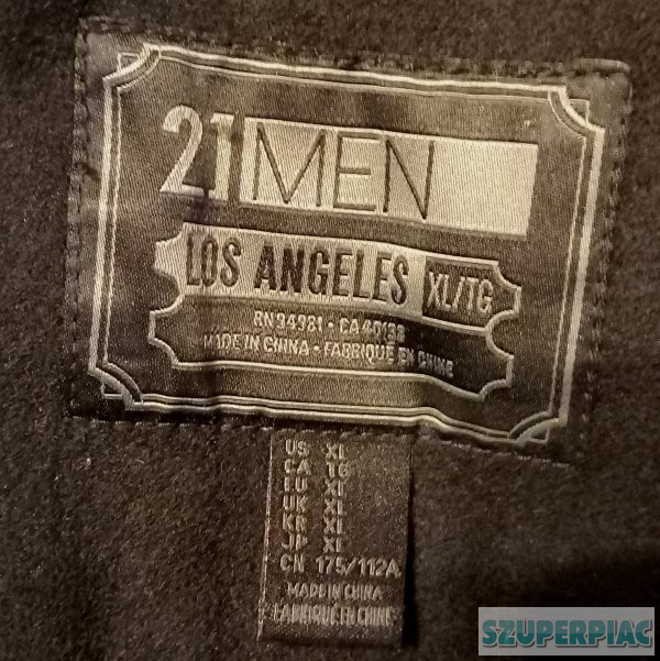 21 Men Los Angeles márkájú férfi dzseki jó állapotban olcsón