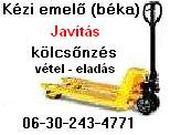 Kéziemelő raklapemelő béka javítás