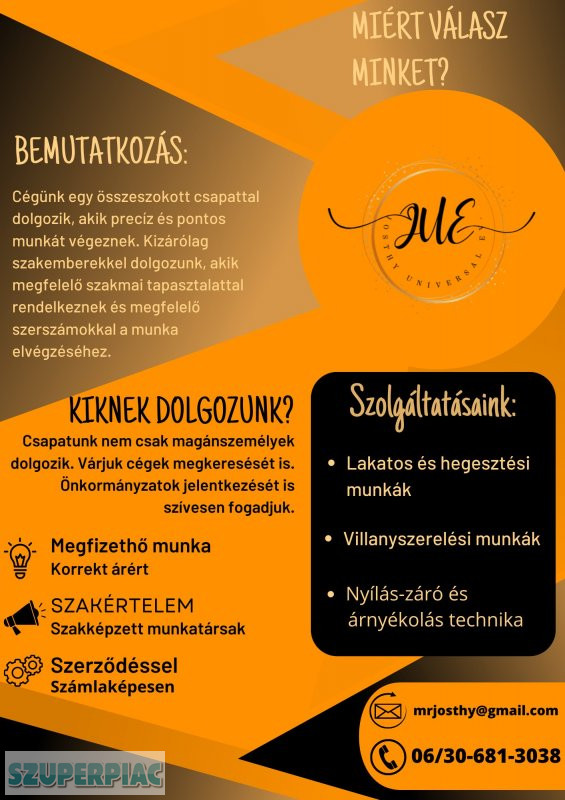 Vállalok vas és fémszerkezet építését magán személyeknek és cége