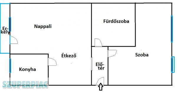 Felújított panellakás