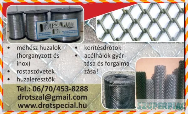 MÉHÉSZHUZAL KERETFŰZŐdrót LEGOLCSÓBBAN A GYÁRTÓTÓL