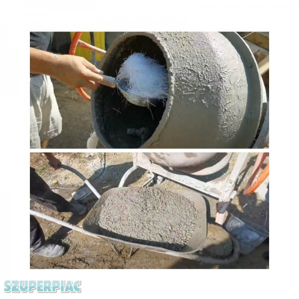 Fiber szál,  beton erősítő szál 1 kg/csomag