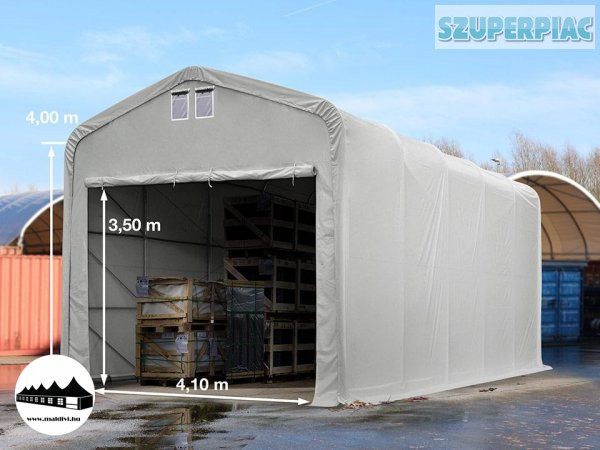 5x10x4m Wikinger raktársátor/ 720g/m2 Tűzálló ponyva