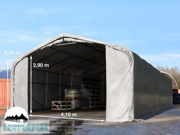 6x12x2, 7m Wikinger raktársátor 720g/m2 Tűzálló ponyva