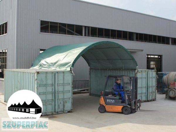 Konténer fedés 8x6m - 720g/m2 PVC / Tűzálló