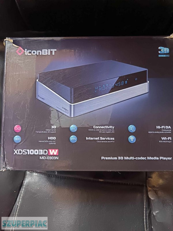 IconBIT XDS1003D Full HD HD 19201080p médialejátszó 500GB 750GB 