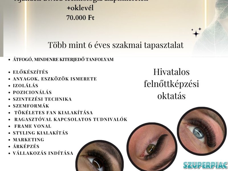 1NAPOS SZEMPILLA ÉPÍTŐ TANFOLYAM