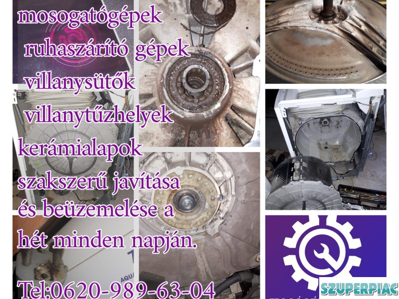 háztartási gépek javítása
