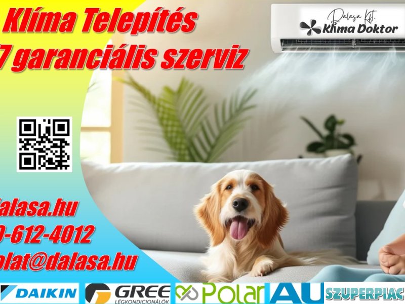 Klíma telepítés  Garanciális 024 Szerviz  Ingyenes Tanácsadás
