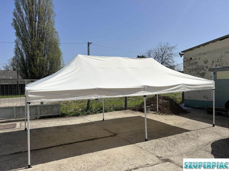 Összecsukható sátor 6m x 3m tetőponyva