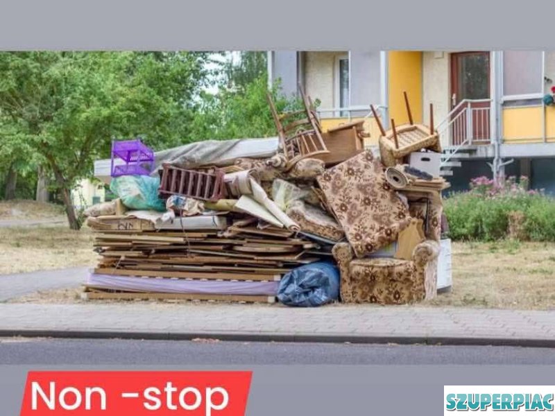 Lomtalanítás költöztetés fuvarozás ház kipakolás