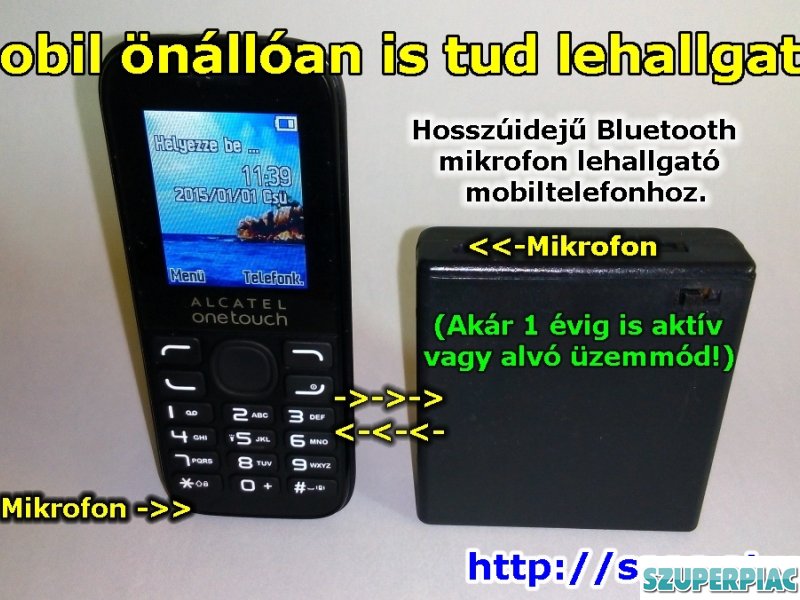 Lehallgató mobiltelefonnal utolsó darabok 20 ezer