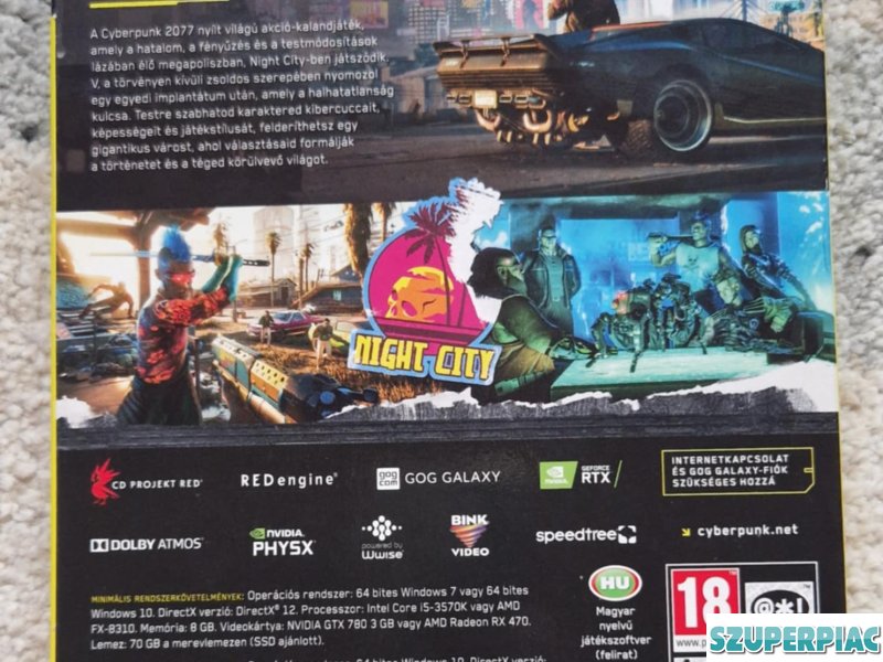 Cyberpunk 2077 PC gyűjtői szett már aktivált