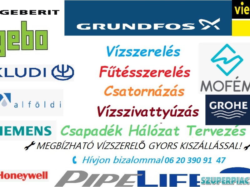 VÍZSZERELÉSFűtésszerelés