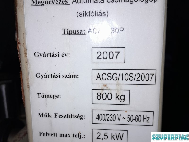 Csomagológép