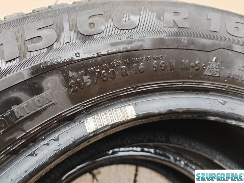 215 60 16 semperit 21560 R 16 téli gumi 2 db 7 mm