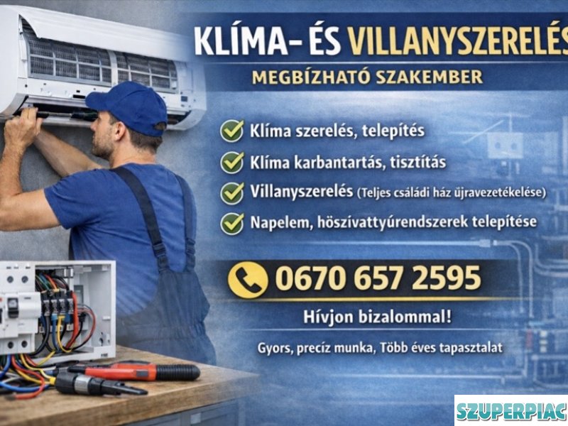 Villanyszerelés Klímaszerelés