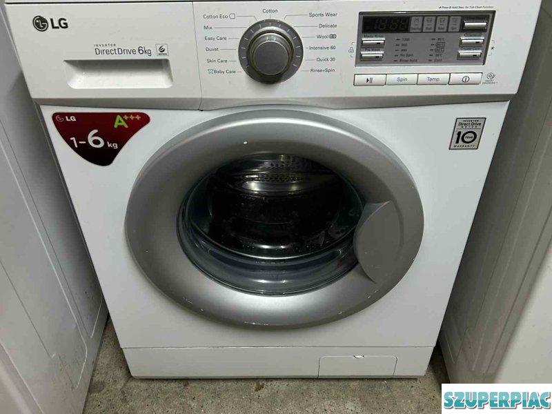 LG elöltöltős mosógép garanciával