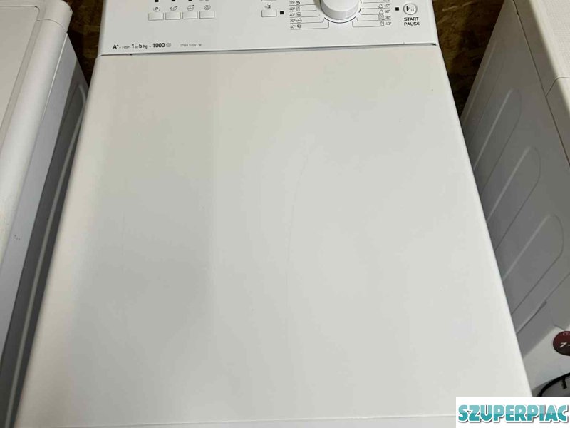 Eladó egy felültöltős Indesit mosógép garanciával