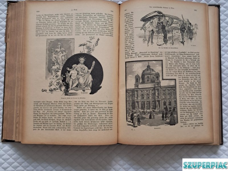 Az Universum 1890es 6 évfolyamos gót betűs kiadása