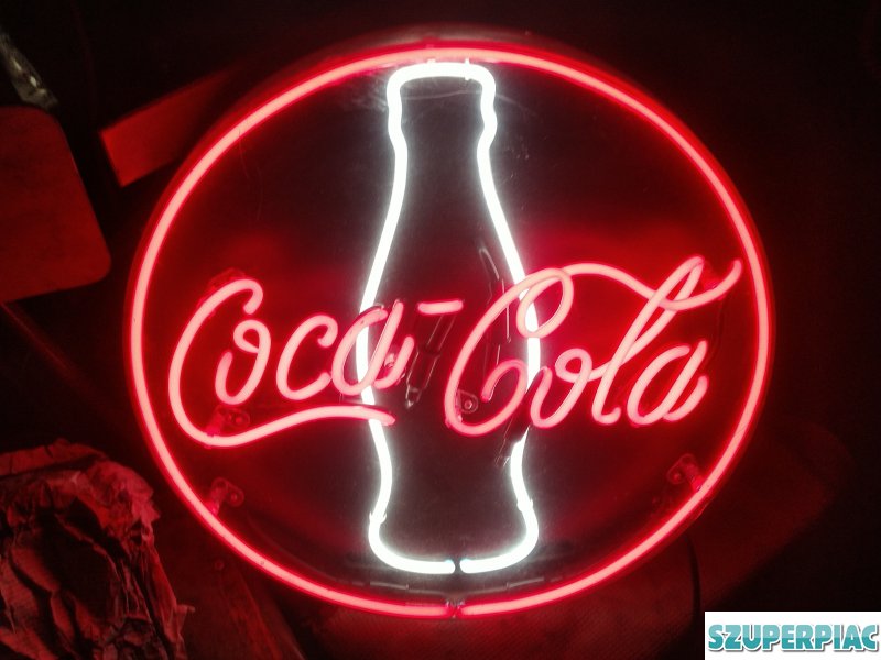 Coca Cola neon reklám retro 