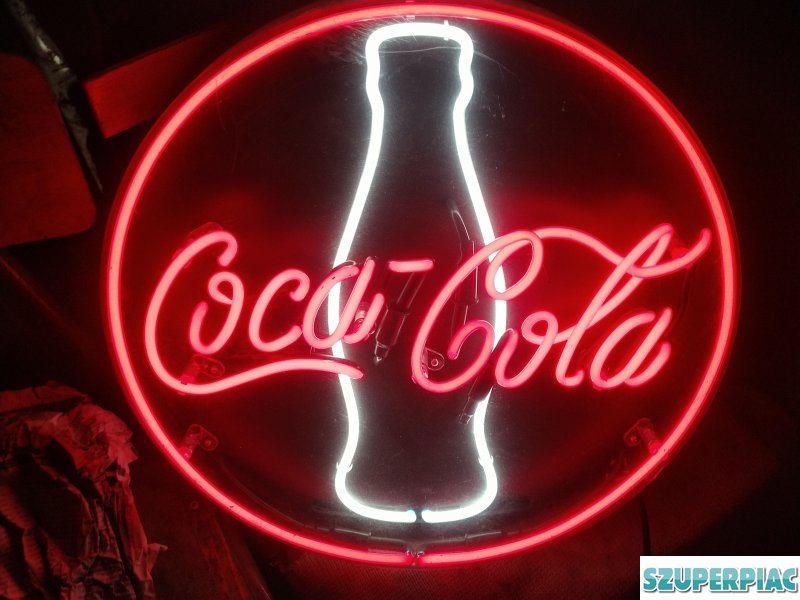 Coca Cola neon reklám retro 