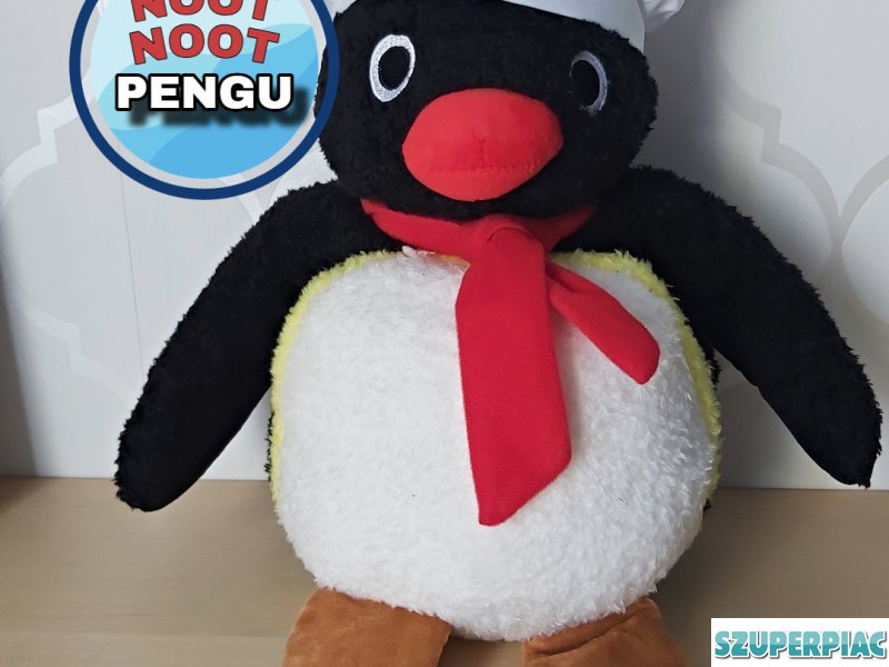 Plüss pingvin noot noot mese figura gyerek