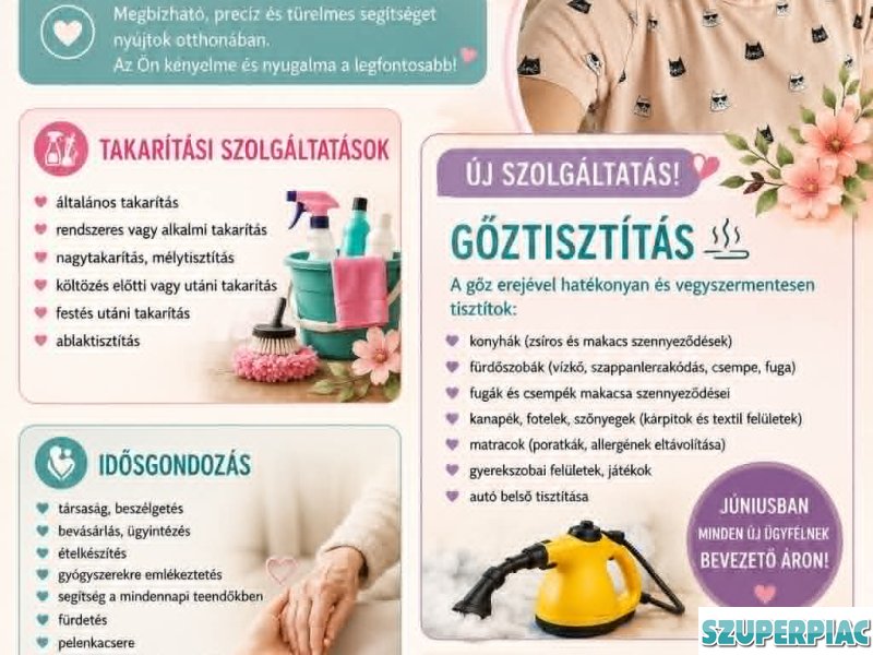 Takarítás és idős gondozás Esztergomban és környékén