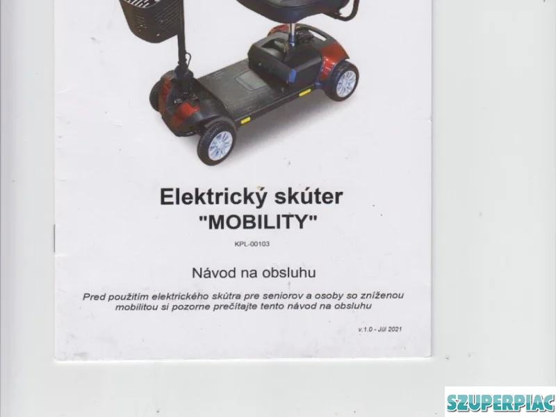 Elektromos mozgássegítő jármű piros
