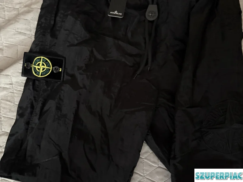 Stone Island fekete nylon nadrág