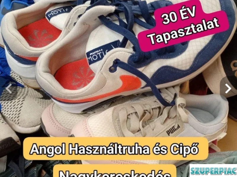 MÁRKÁS Használt Cipő Nagykereskedés Használt Sportcipő bála