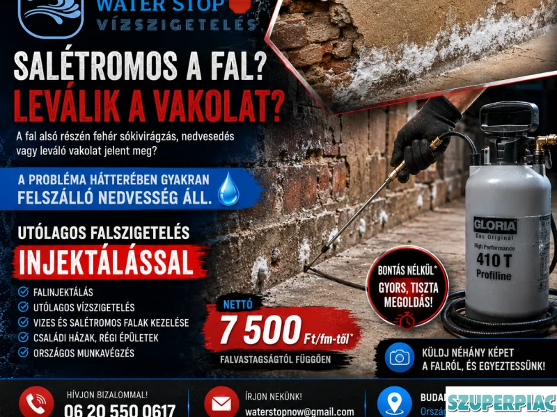 Utólagos Falszigetelés Injektálással Bontás Nélkül