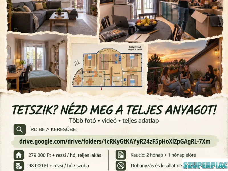 KIADÓ LAKÁS KESZTHELYEN EGYETEMISTÁKNAK