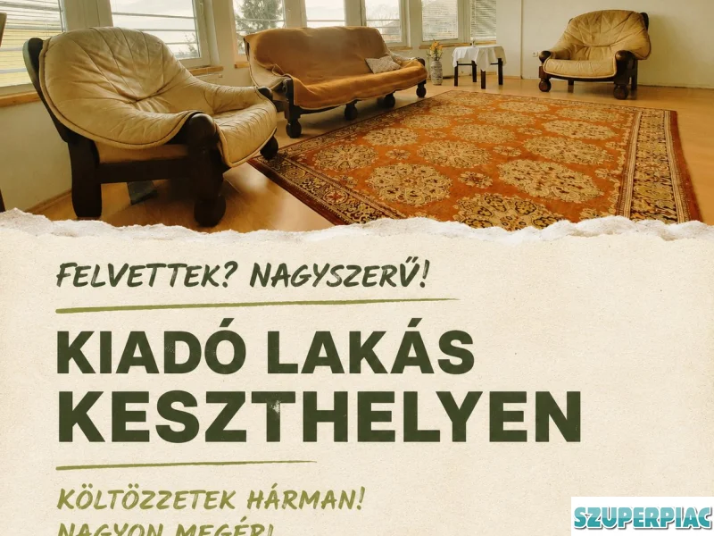 KIADÓ LAKÁS KESZTHELYEN EGYETEMISTÁKNAK