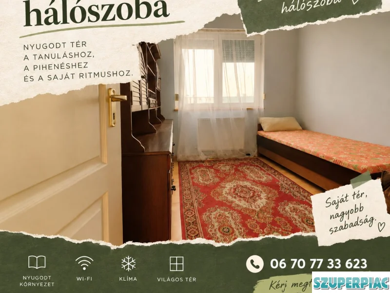 KIADÓ LAKÁS KESZTHELYEN EGYETEMISTÁKNAK