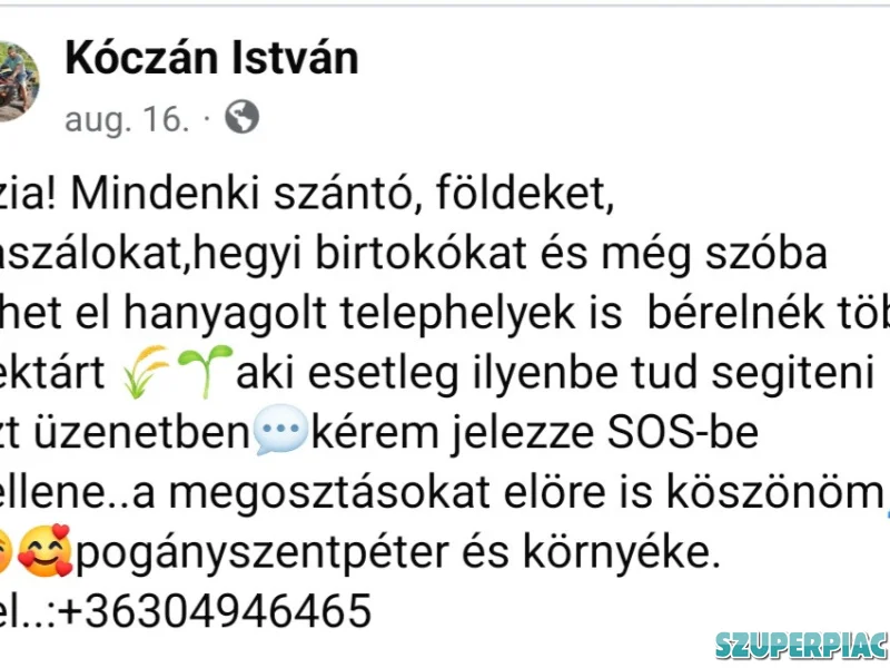 Keresek szántó kaszáló hegyi birtokot