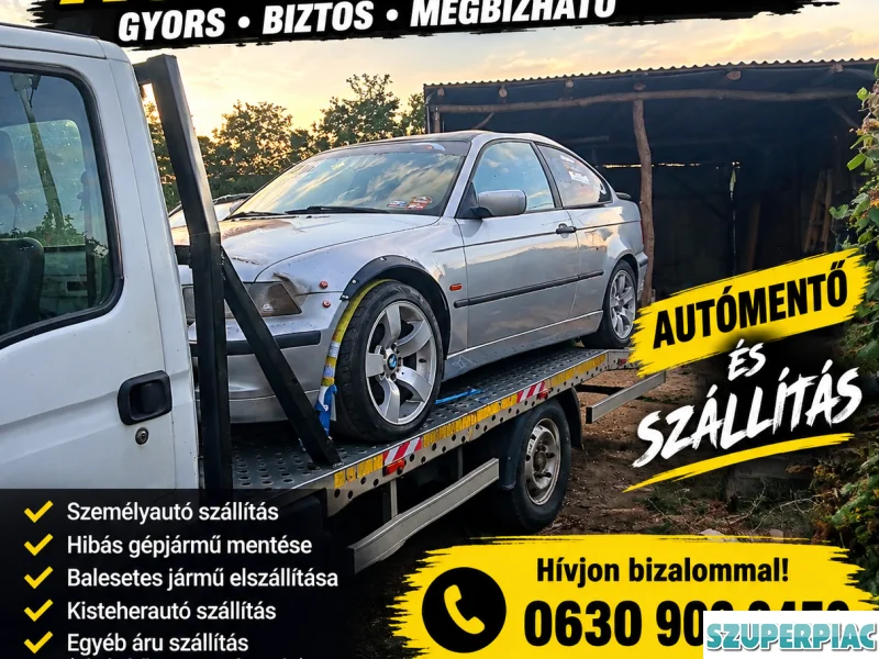 Autómentő és szállítási szolgáltatás