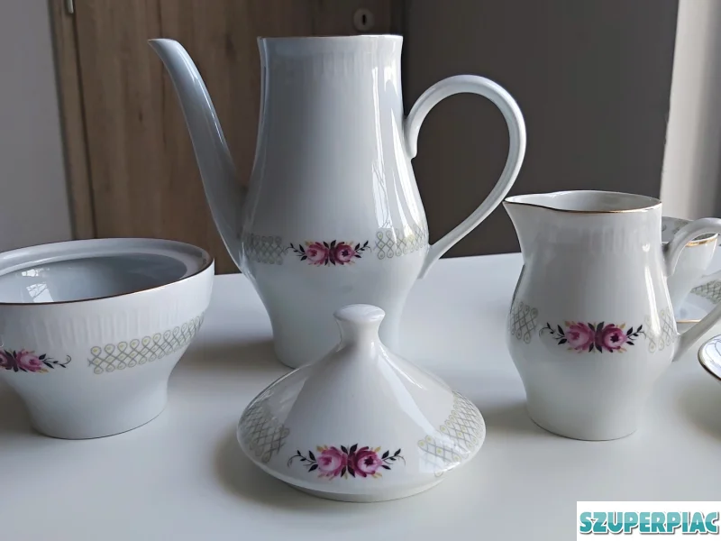 Német Stadtlengsfeld porcelán kávés szett