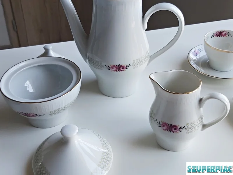 Német Stadtlengsfeld porcelán kávés szett